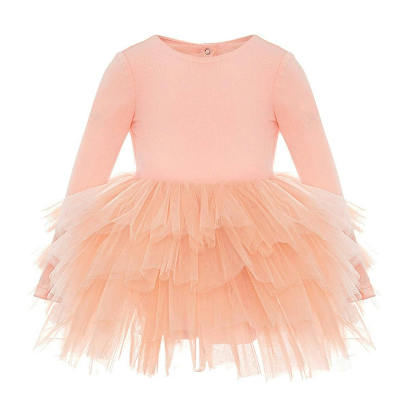 Salmon Peony Tutu Dress
