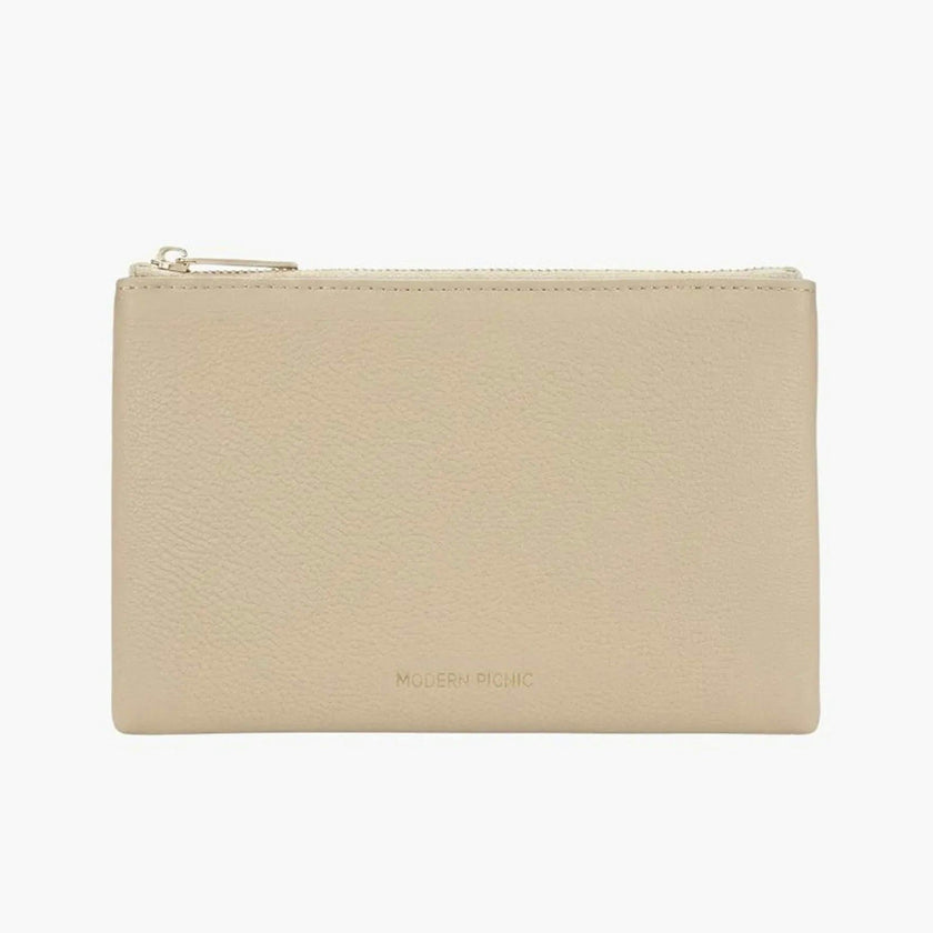 Insulated Small Snack Pouch, Cream Pebble