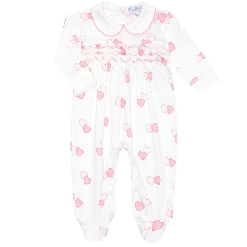 Sweetheart Smocked Footie