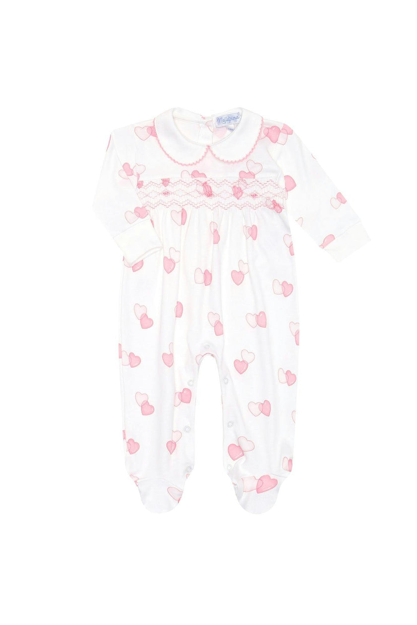 Sweetheart Smocked Footie