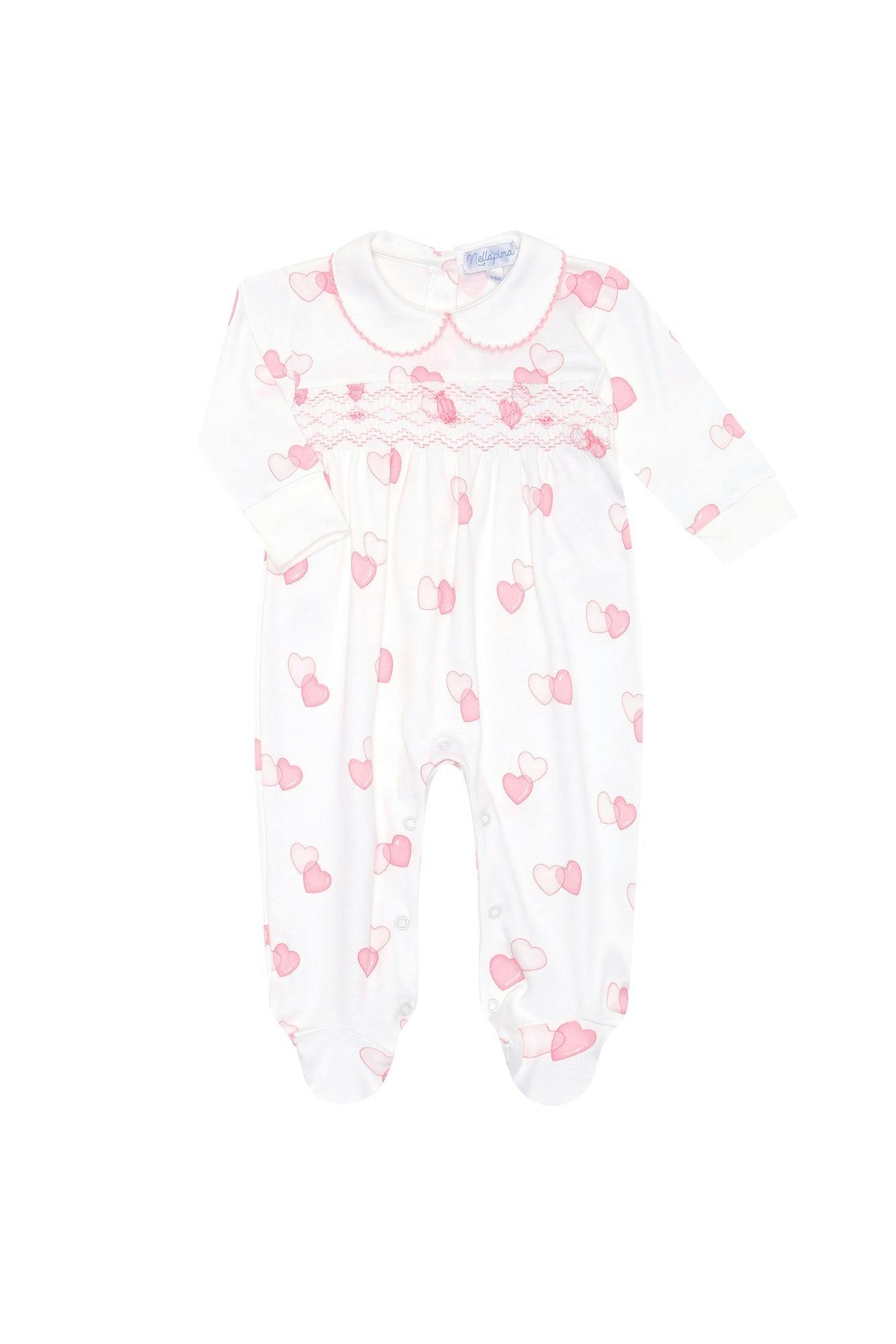 Sweetheart Smocked Footie