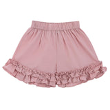 Pink Ruffle Short Set