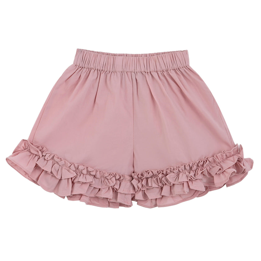 Pink Ruffle Short Set