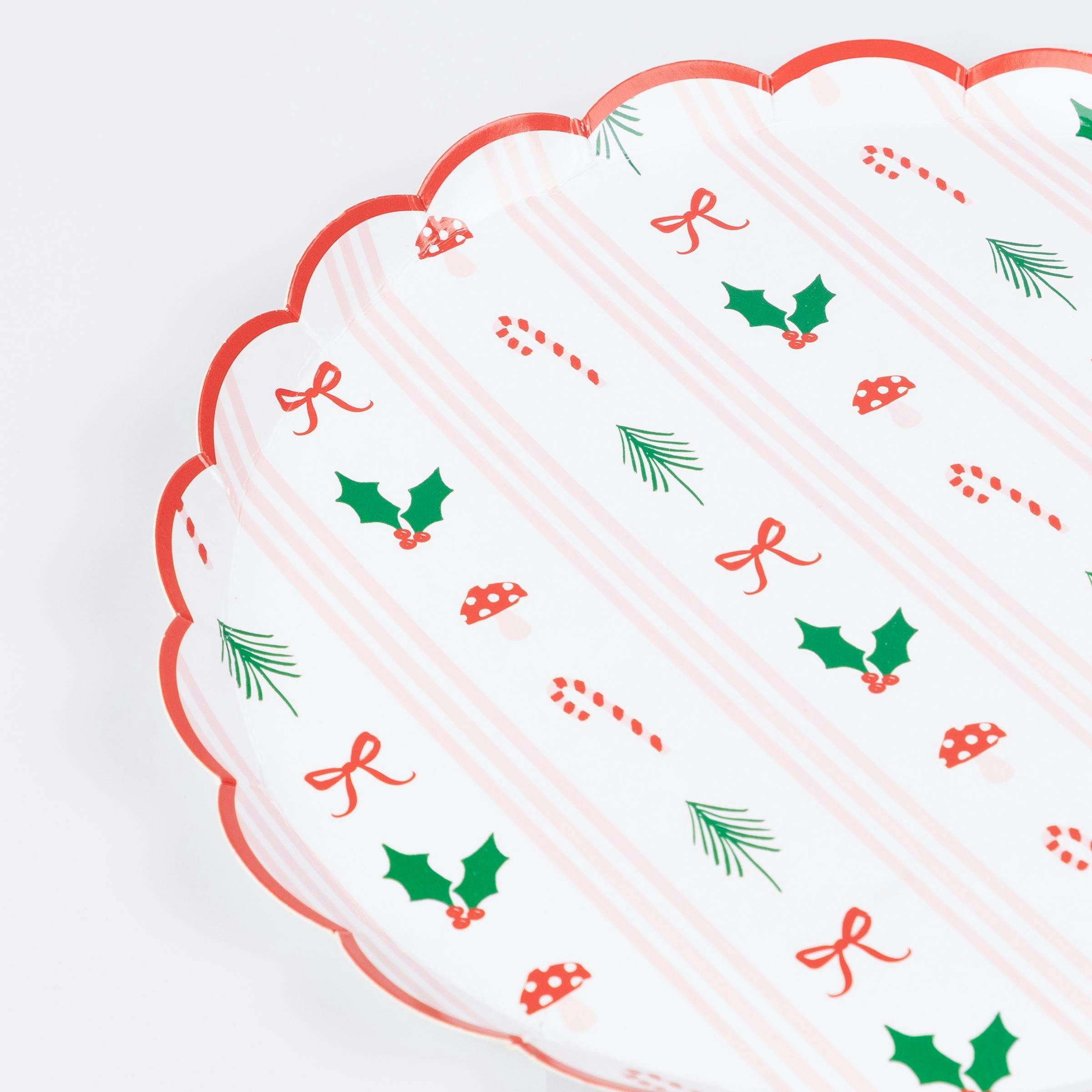 Festive Icon Stripes Side Plates