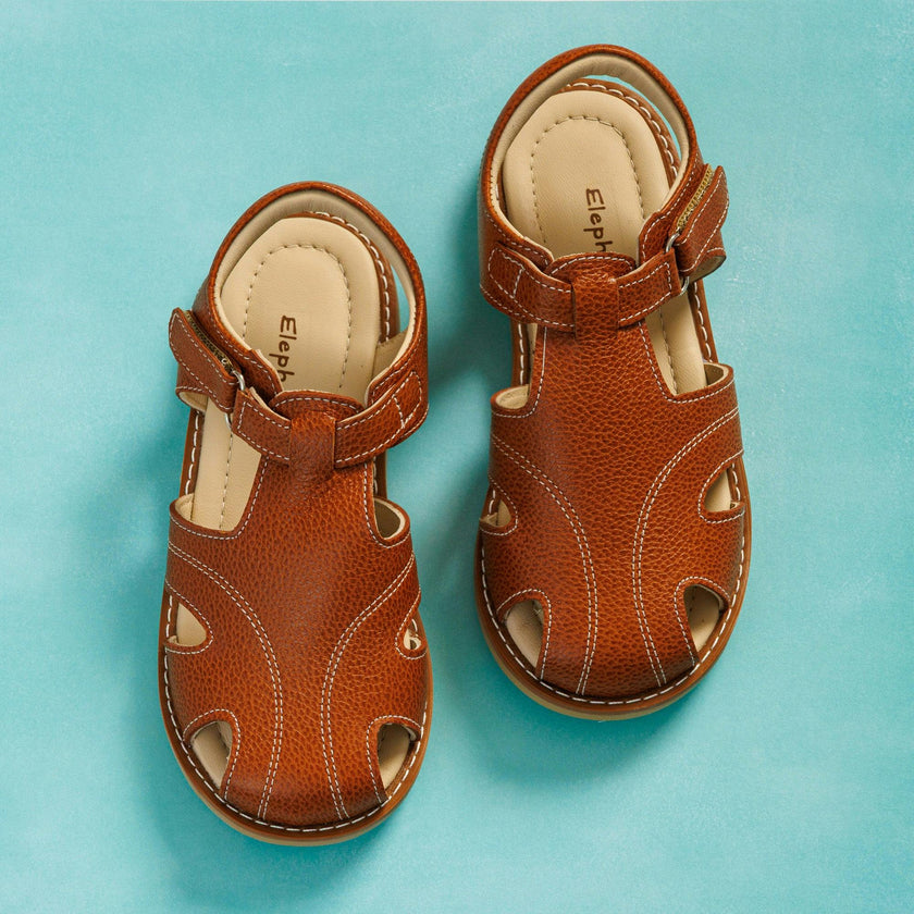 Spencer Sandal | Caramel Leather