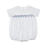 Oliver Gingham Smocked Bubble Romper