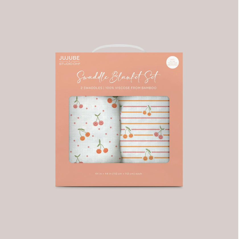 JuJuBe × Studio Oh! Printed Swaddle Blanket Sets