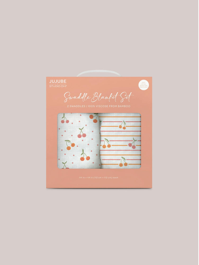 JuJuBe × Studio Oh! Printed Swaddle Blanket Sets