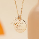 Personalized Alphabet Necklace, 14k Gold Plated