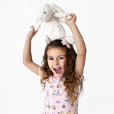 Easter Pink Bamboo Girls' Short Sleeve Dress