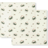 Coastal Bamboo Muslin Two-Piece Burp Cloth Set