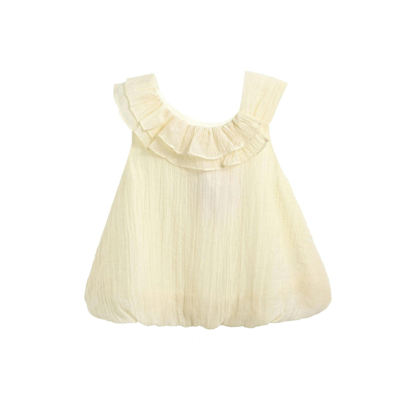 Yellow Mauve Ruffle Outfit Set