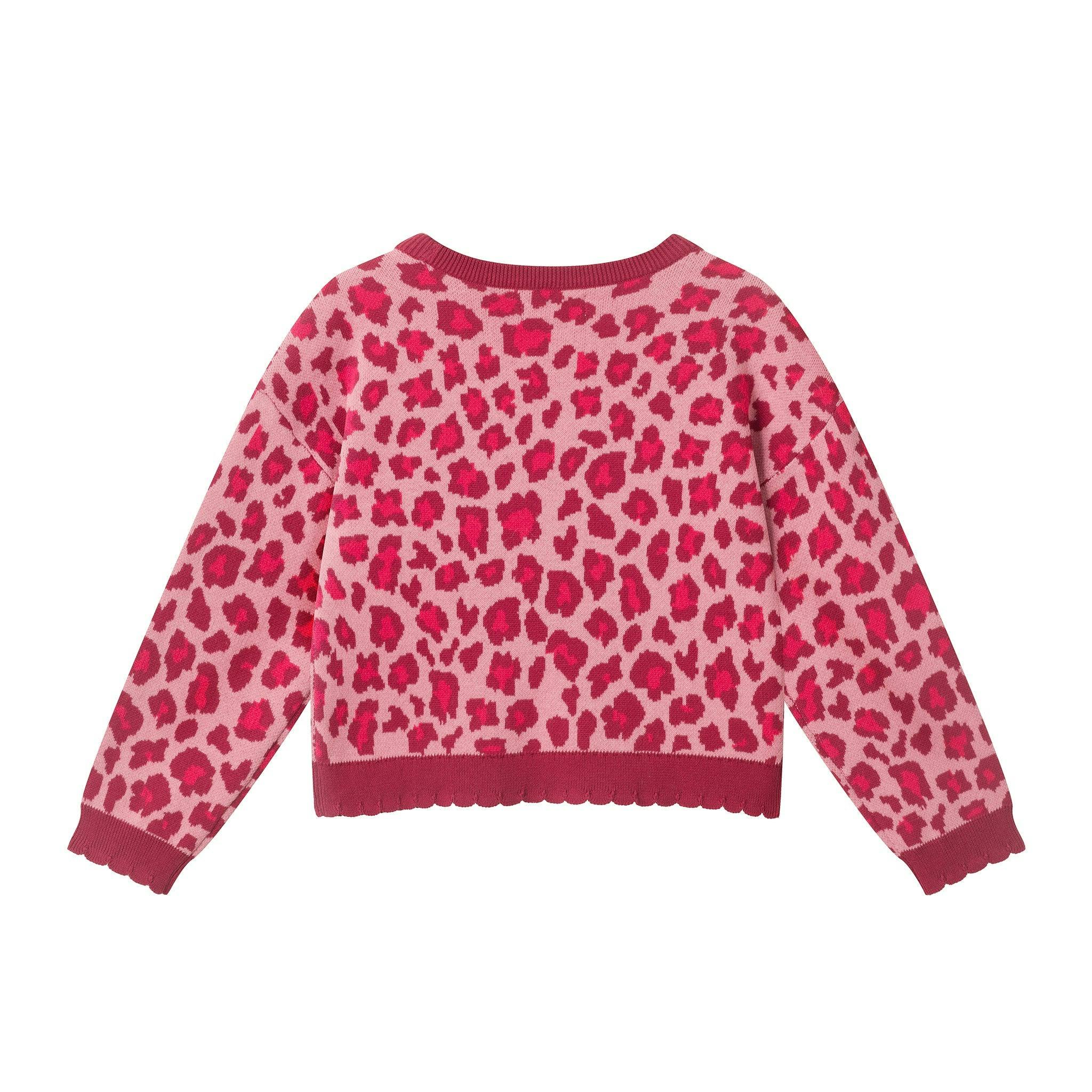 Two-Piece Sweater Set | Pink Leopard