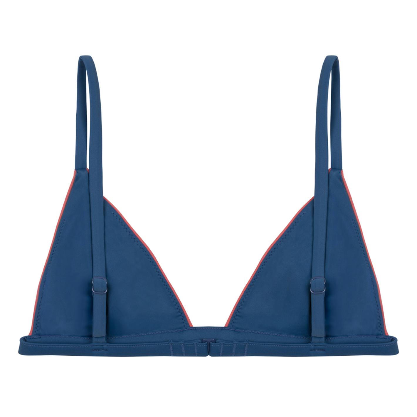 women's newport navy triangle bikini top