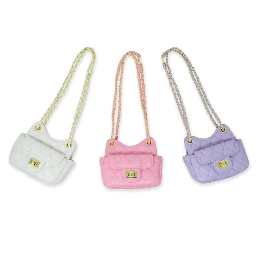 Girls Tiny Quilted Treasure Purse