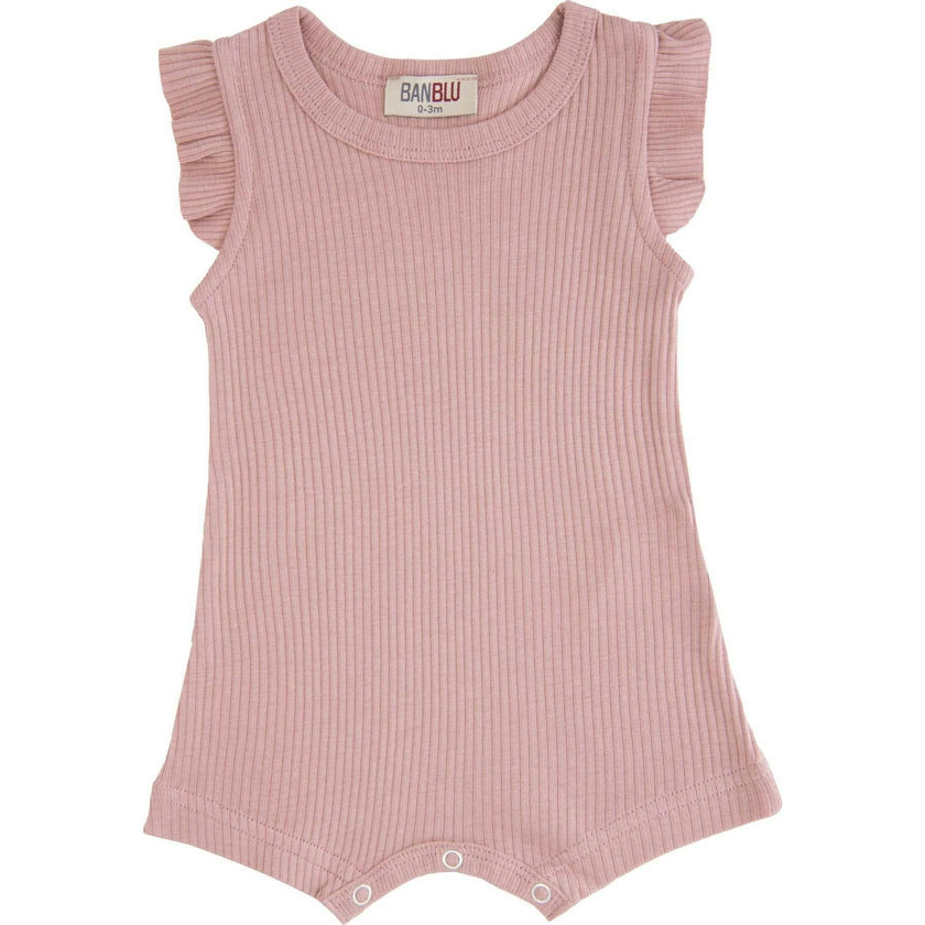 Rose Ruffle Modal Romper