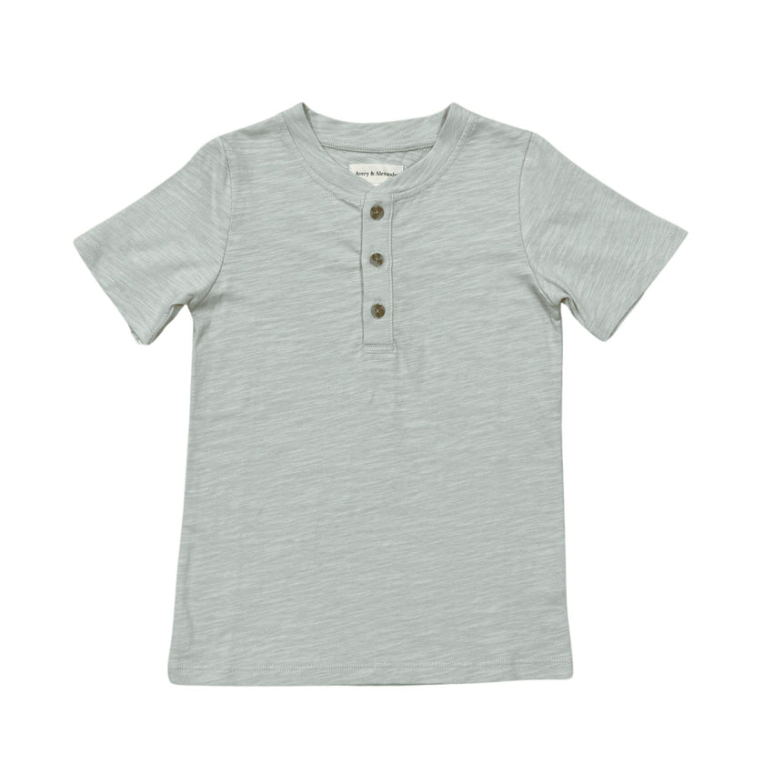 Short Sleeve Henley Shirt Desert Sage