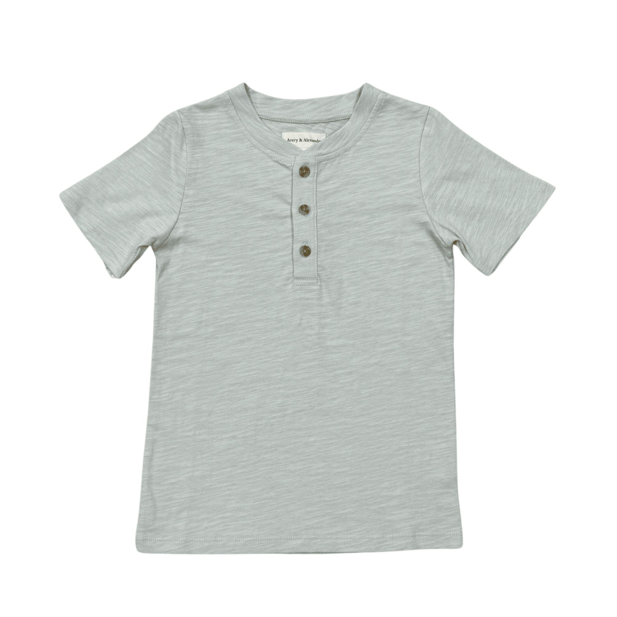 Short Sleeve Henley Shirt Desert Sage