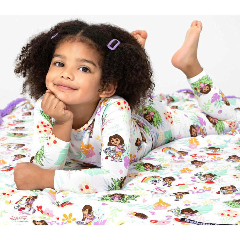 Dora: Tropical Dreams Bamboo Sherpa Blanket