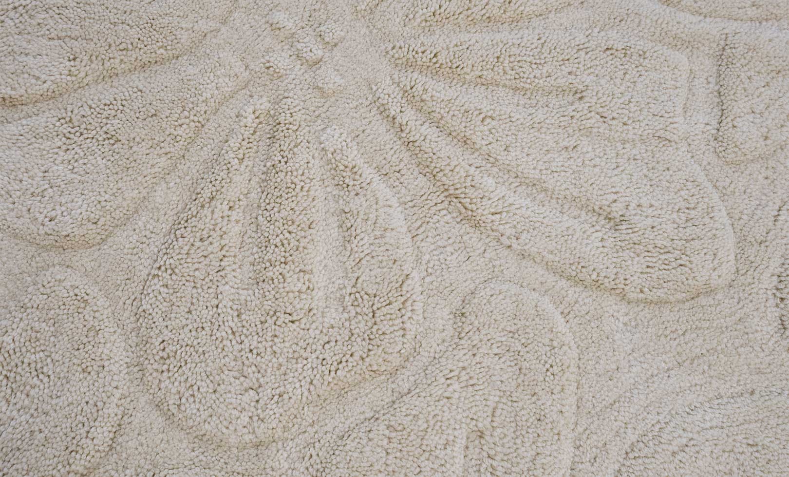 Floral Field Washable Wool Area Rug