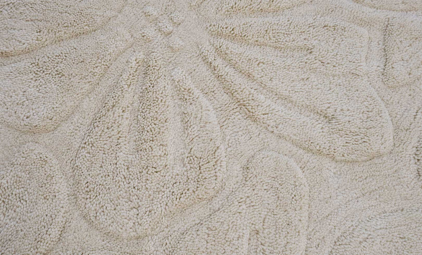 Floral Field Washable Wool Area Rug