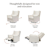 Babyletto Kiwi Recliner and Swivel Glider