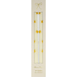 Gold Star Taper Candles