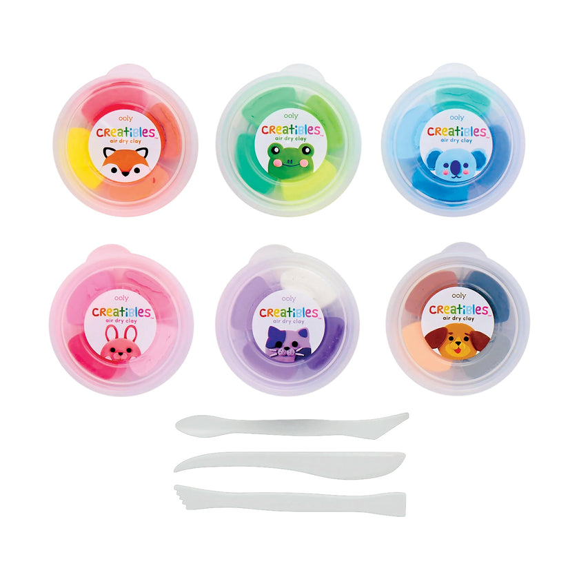 Creatibles Deluxe Air Dry Clay Kit - Set of 24 Colors