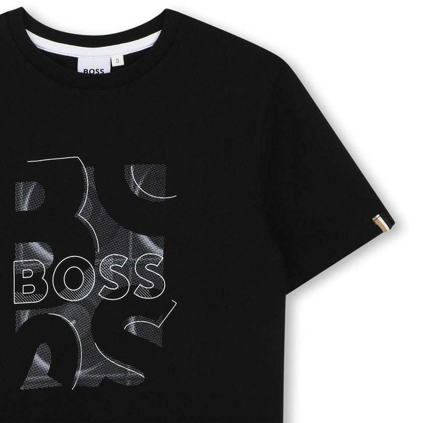 Black Logo Print T‑Shirt
