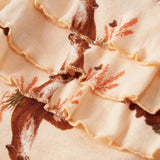 Floral Fox Organic Cotton Ruffle Bloomer