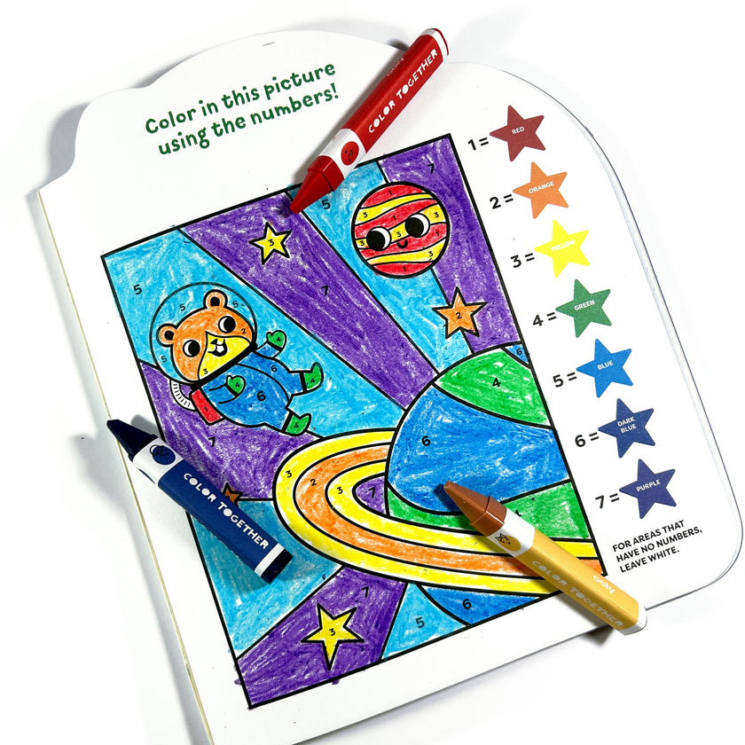 Color Together Triangular Crayons - Easy Grip - Set of 18