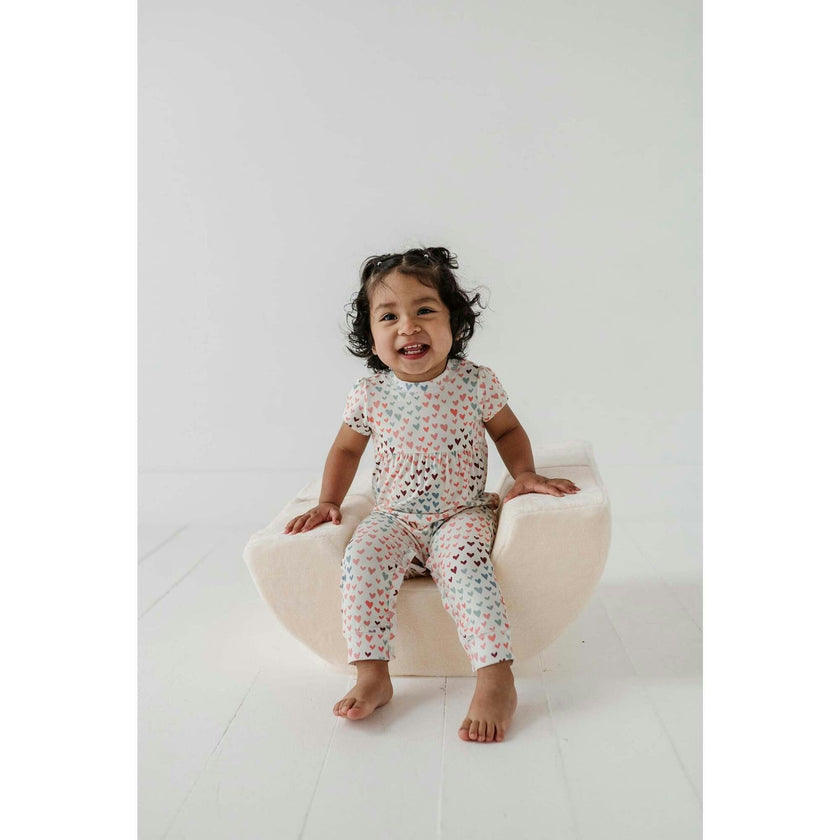 Baby Girl Short Sleeve Pant Romper