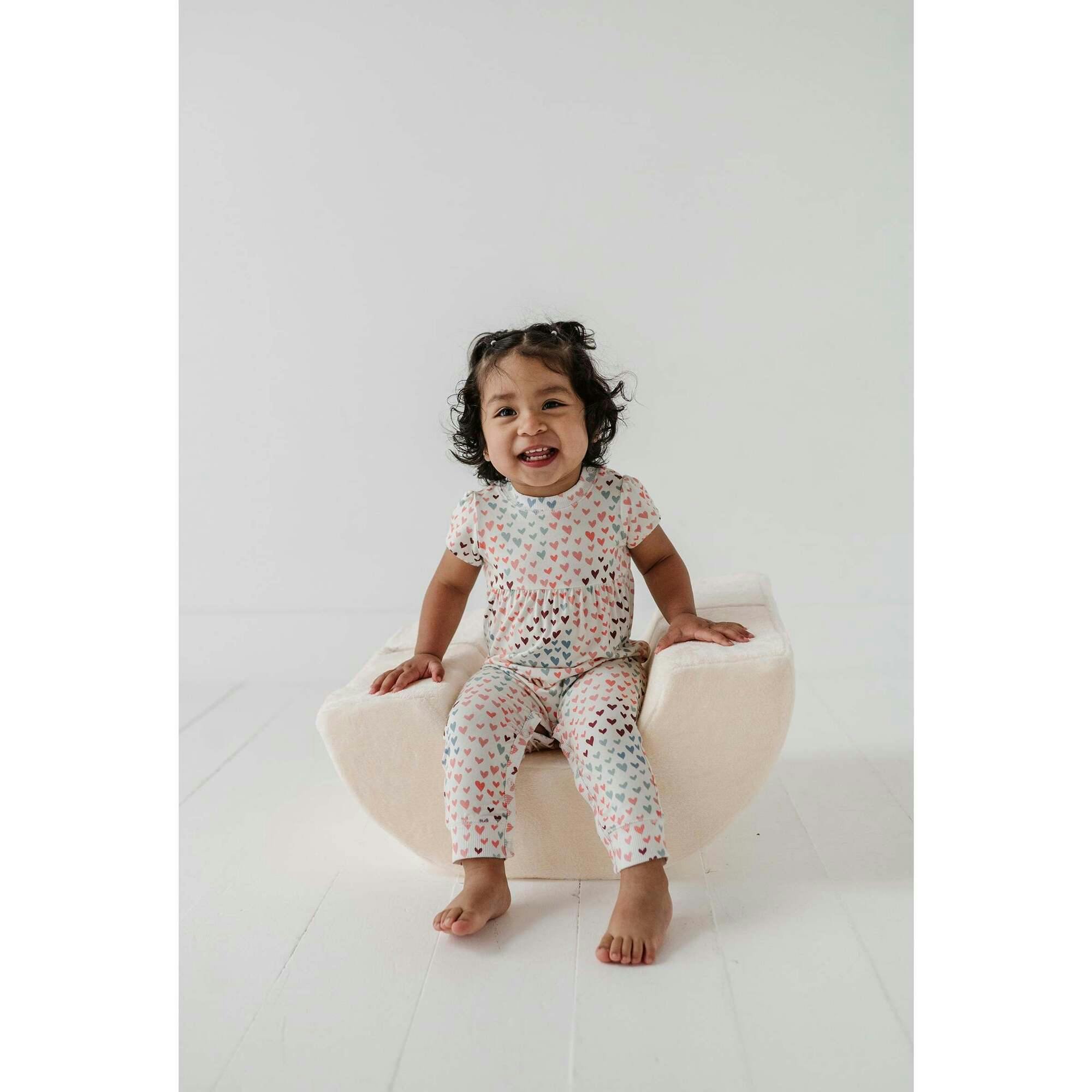 Baby Girl Short Sleeve Pant Romper