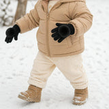 Faux Fur Pom Pom Gloves