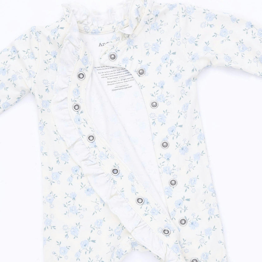 Rose Briar - Kimono Ruffle Snap Footie
