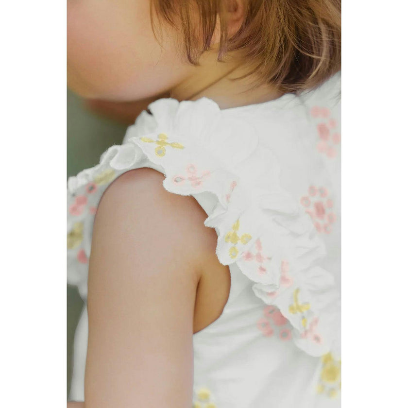 TARTINE ET CHOCOLAT Ruffled Floral Romper
