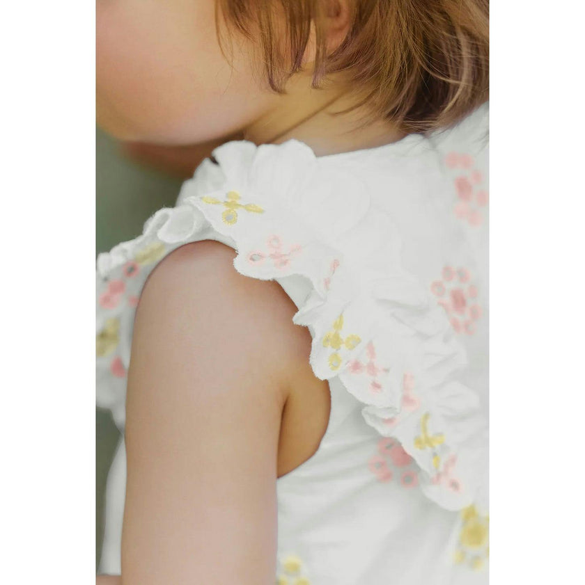 TARTINE ET CHOCOLAT Ruffled Floral Romper