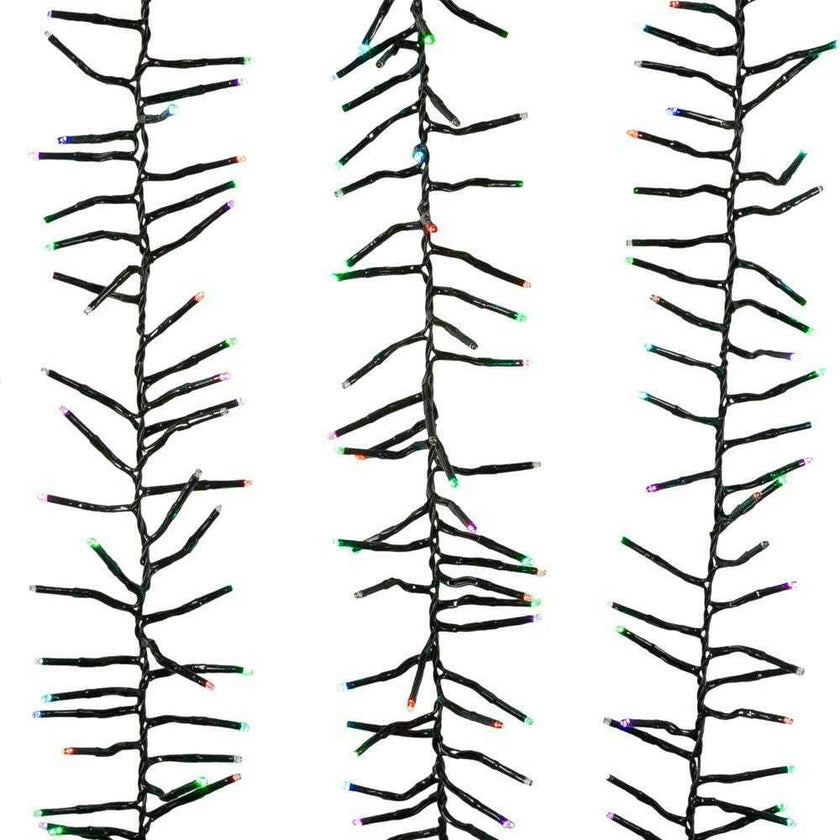 480-Light 15.7-Foot RGB Twinkle LED Connectable Cluster Garland