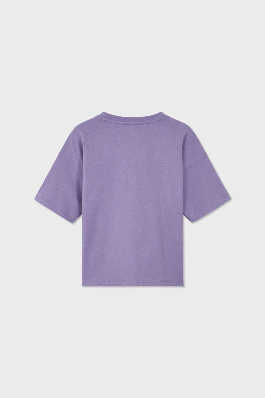 Relaxed Organic Cotton T-Shirt With SOW Sun Print