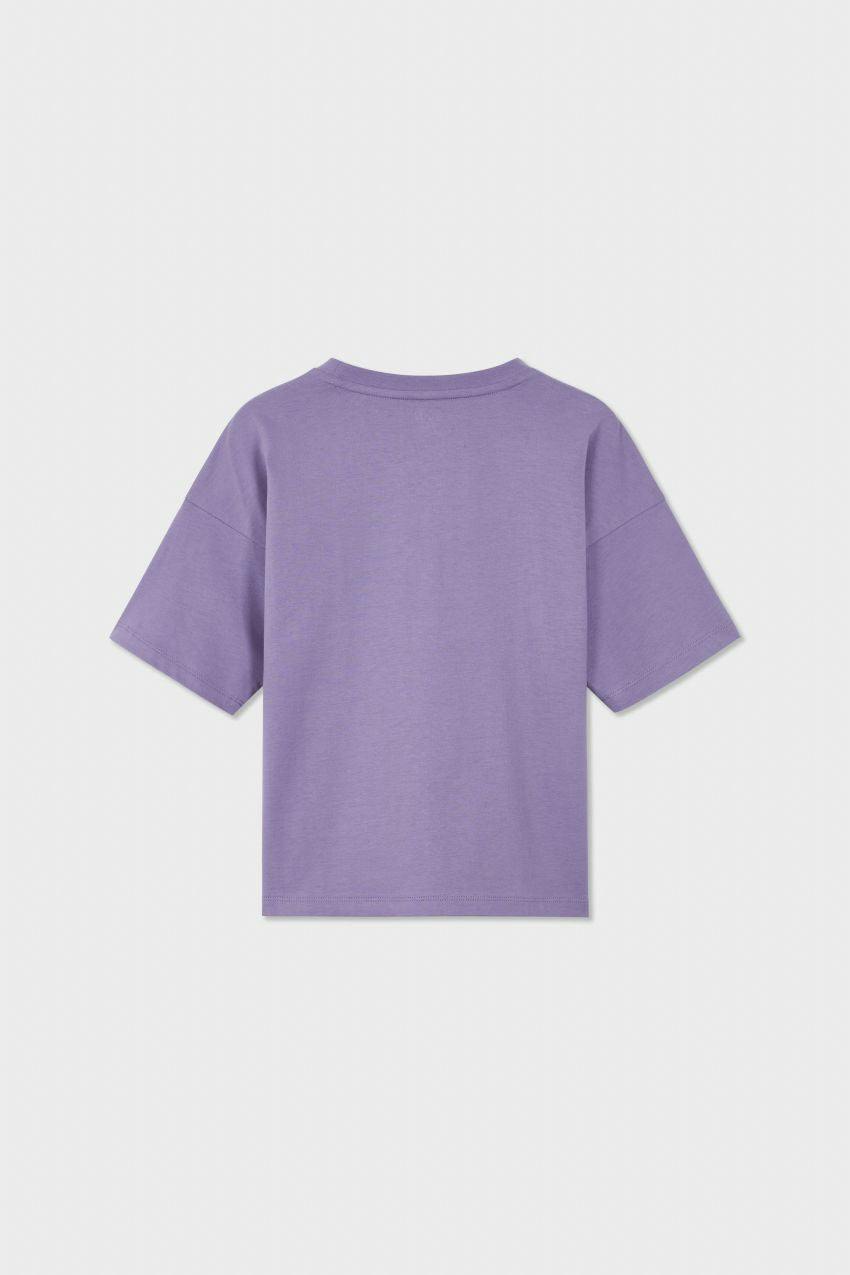 Relaxed Organic Cotton T-Shirt With SOW Sun Print