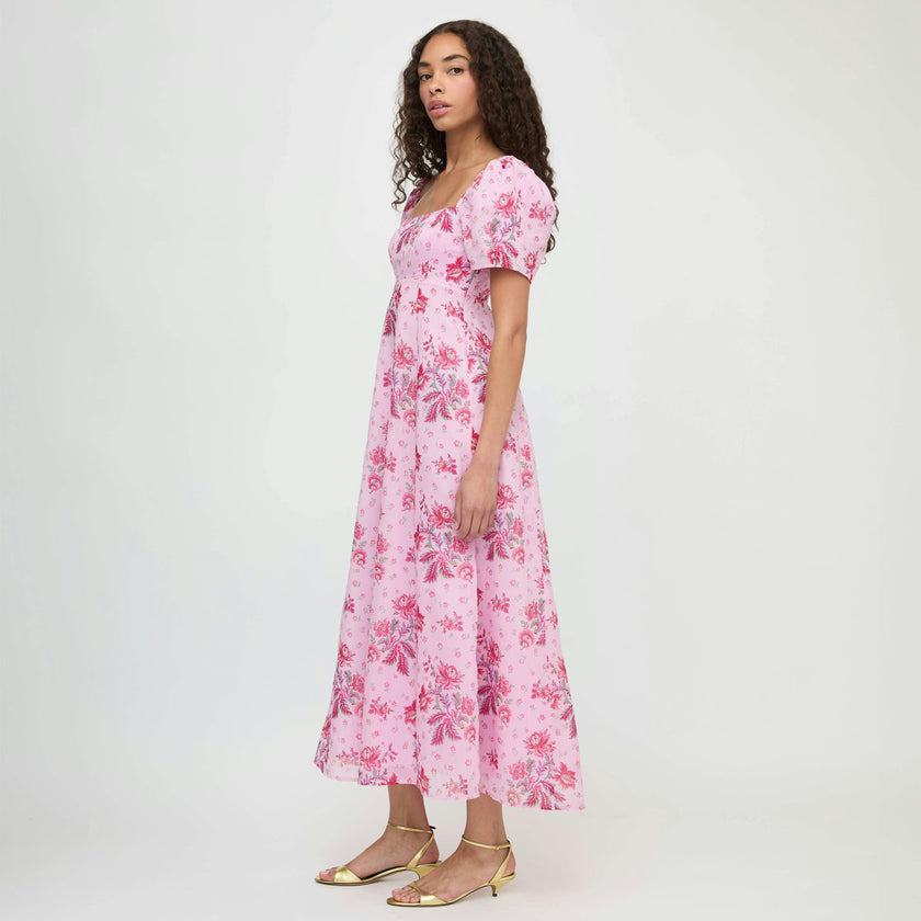 The Matilda Dress - Pink Delft Bouquet