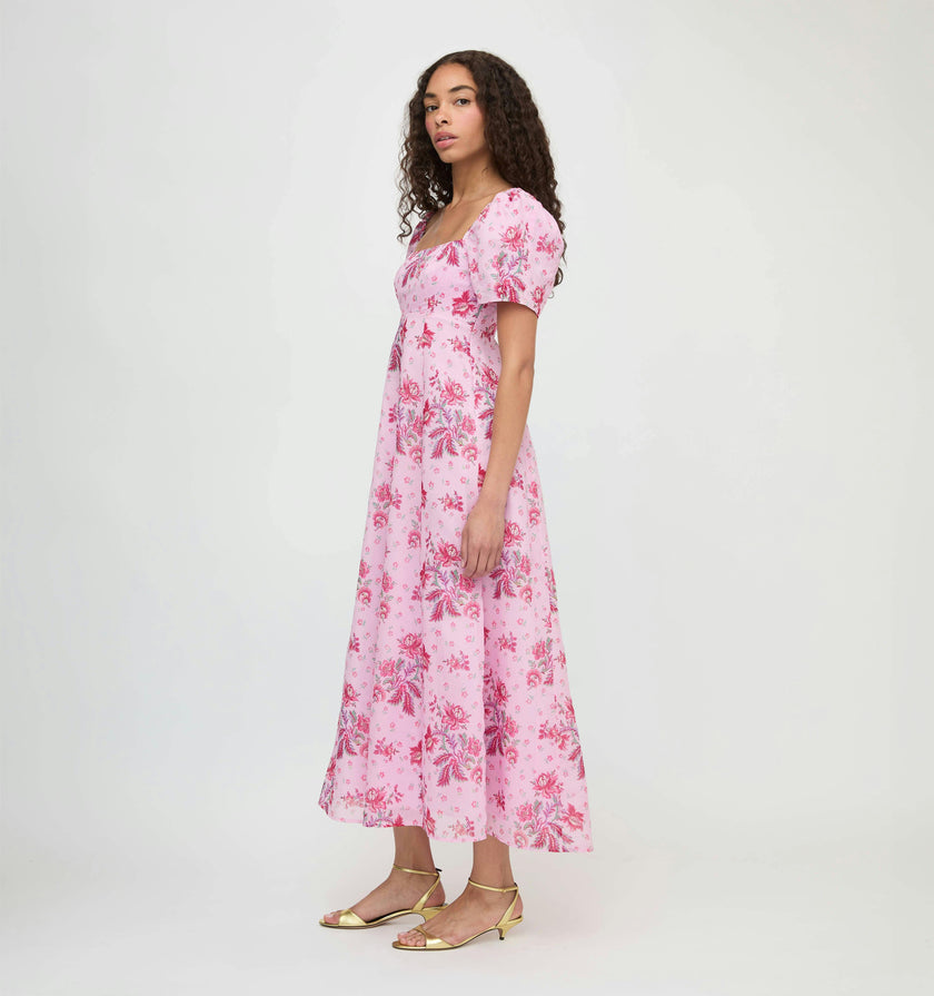 The Matilda Dress - Pink Delft Bouquet