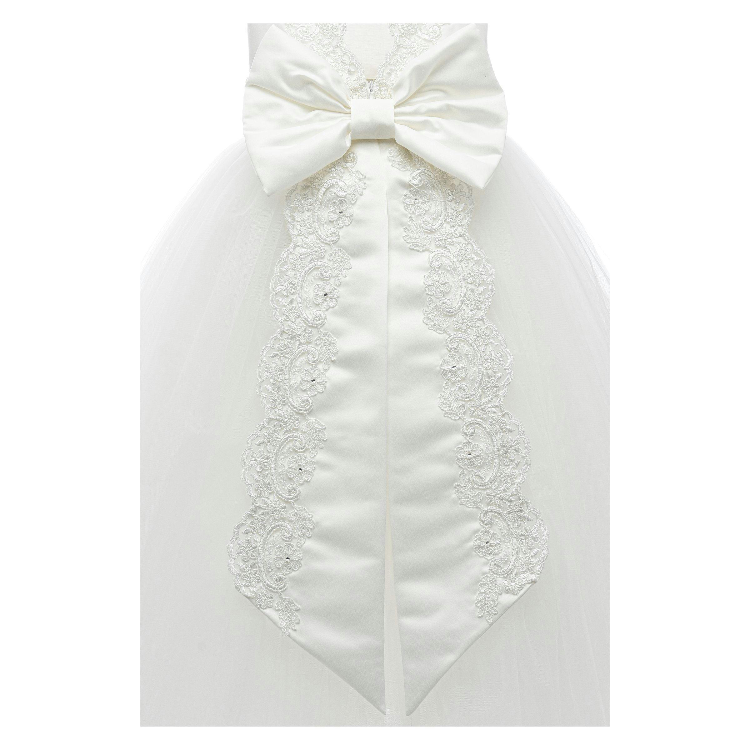 White Emilia Lace Waist Dress