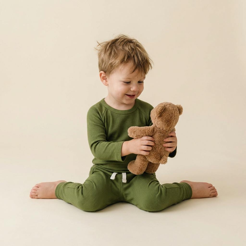 Ribbed Pajama Set