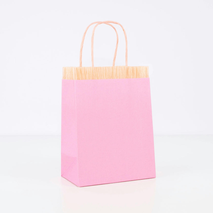 Pink Fringe Party Bags