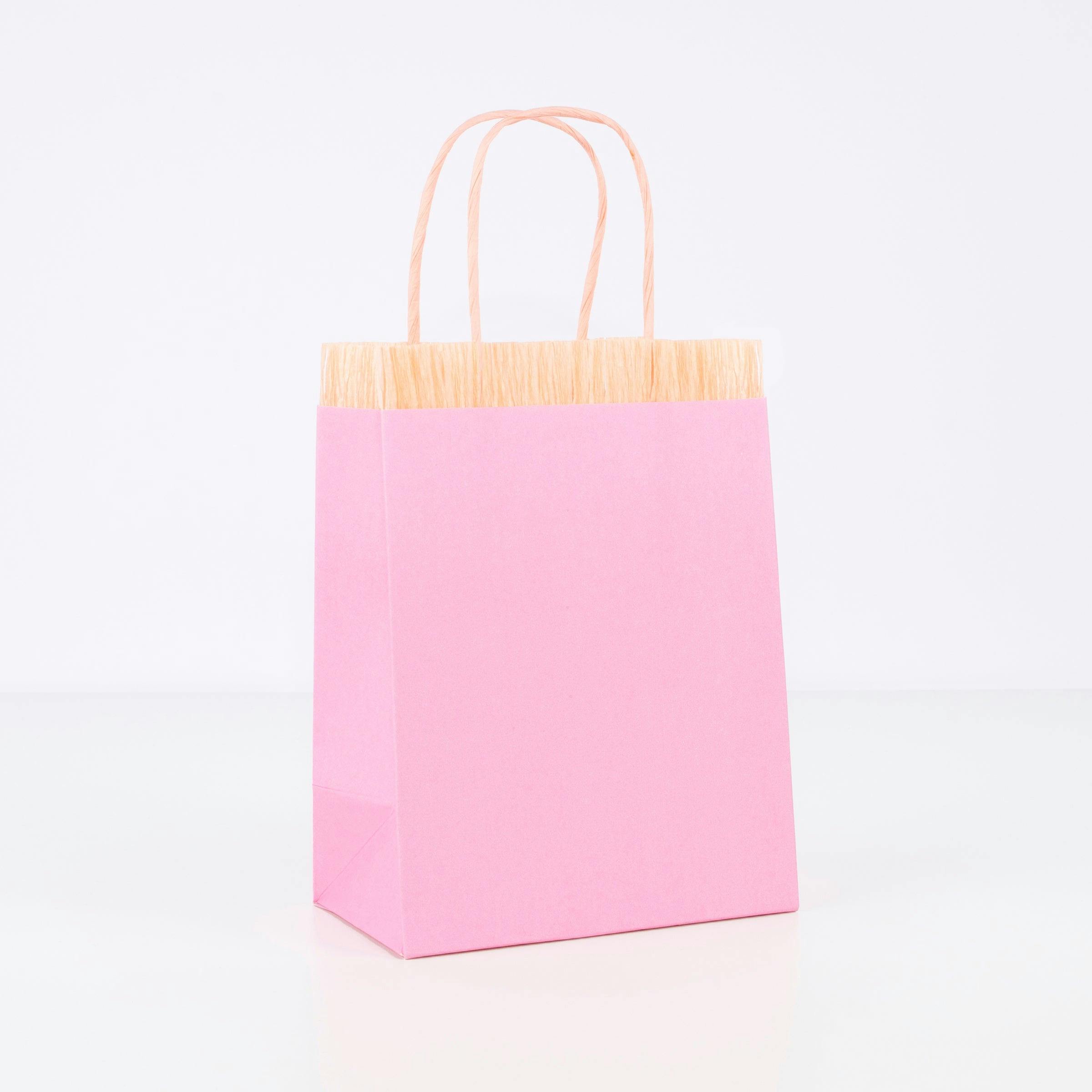 Pink Fringe Party Bags