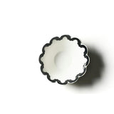 Black Arabesque Scallop 9 Bowl