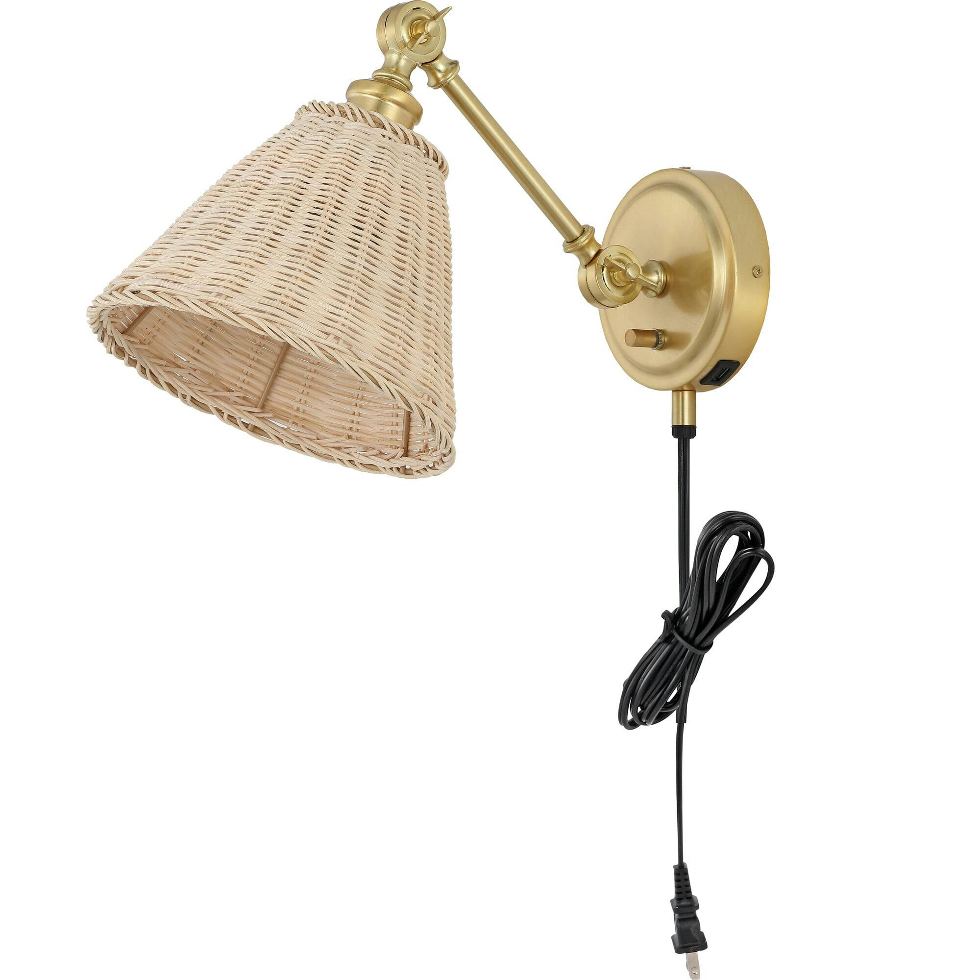 Oswynn Wall Sconces with USB Port