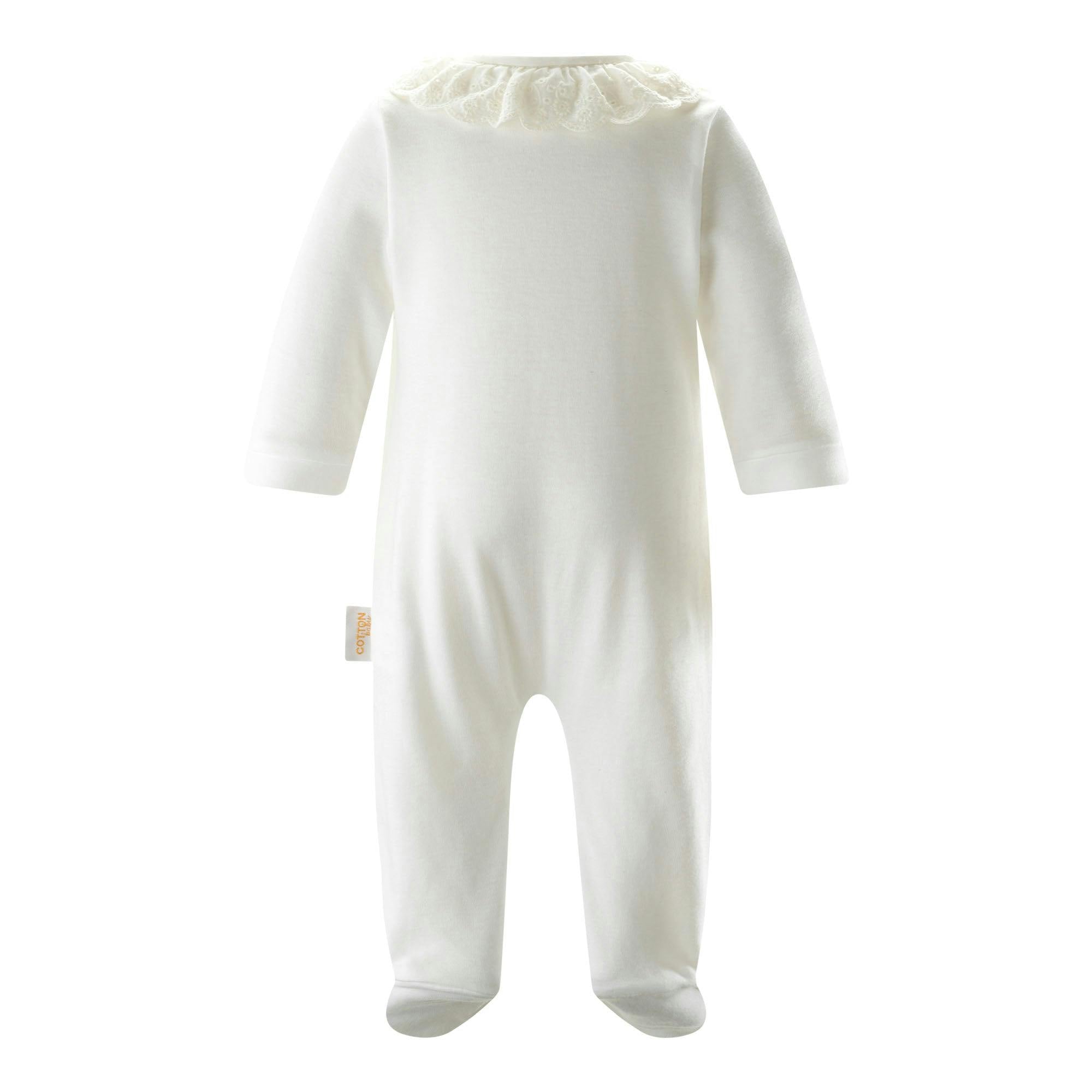 Broderie Collar Babygro