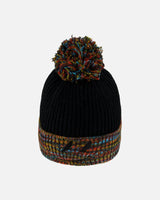 Lined Knit Winter Hat with Pompom